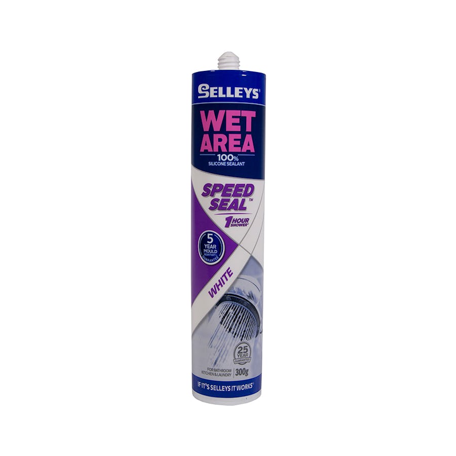 Selleys Wet Area Speedseal Silicone White 300g